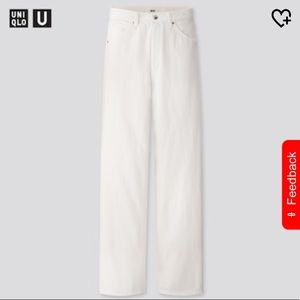 UNIQLO U high rise boyfriend jeans